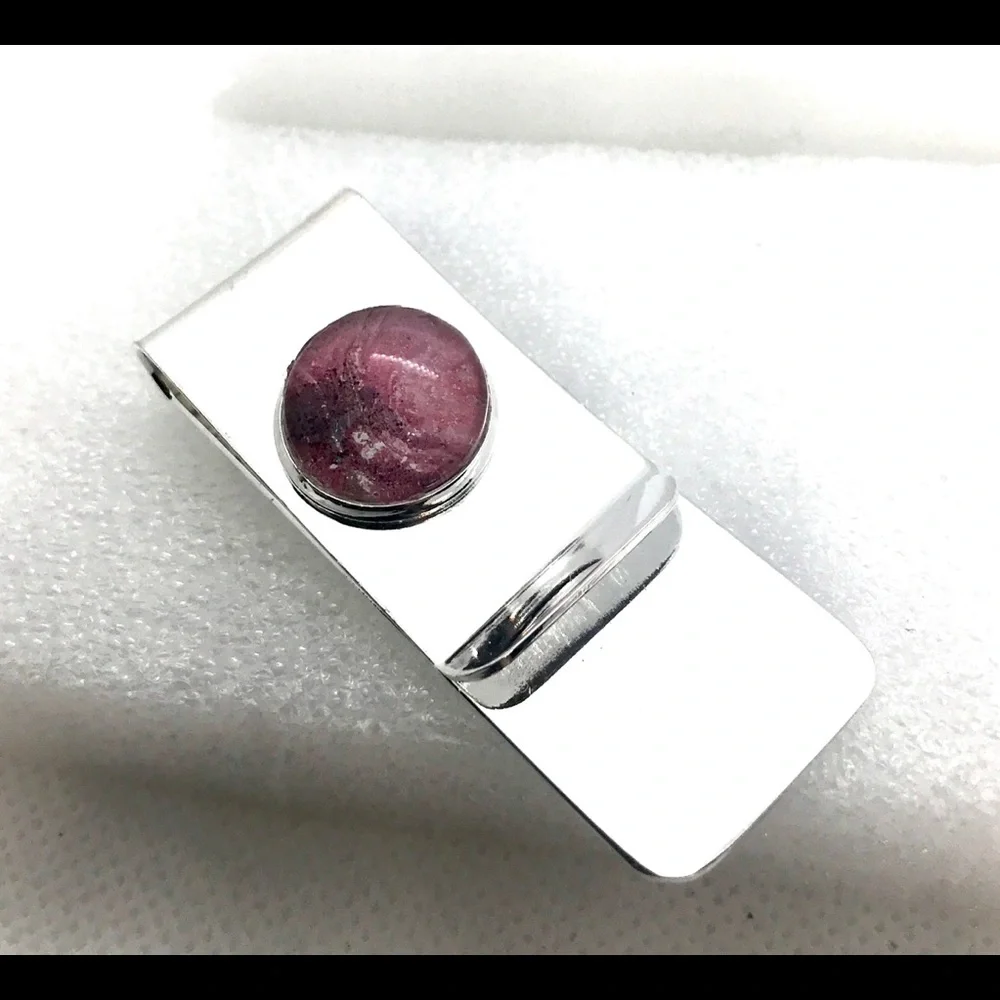 Handmade money clip silver plated